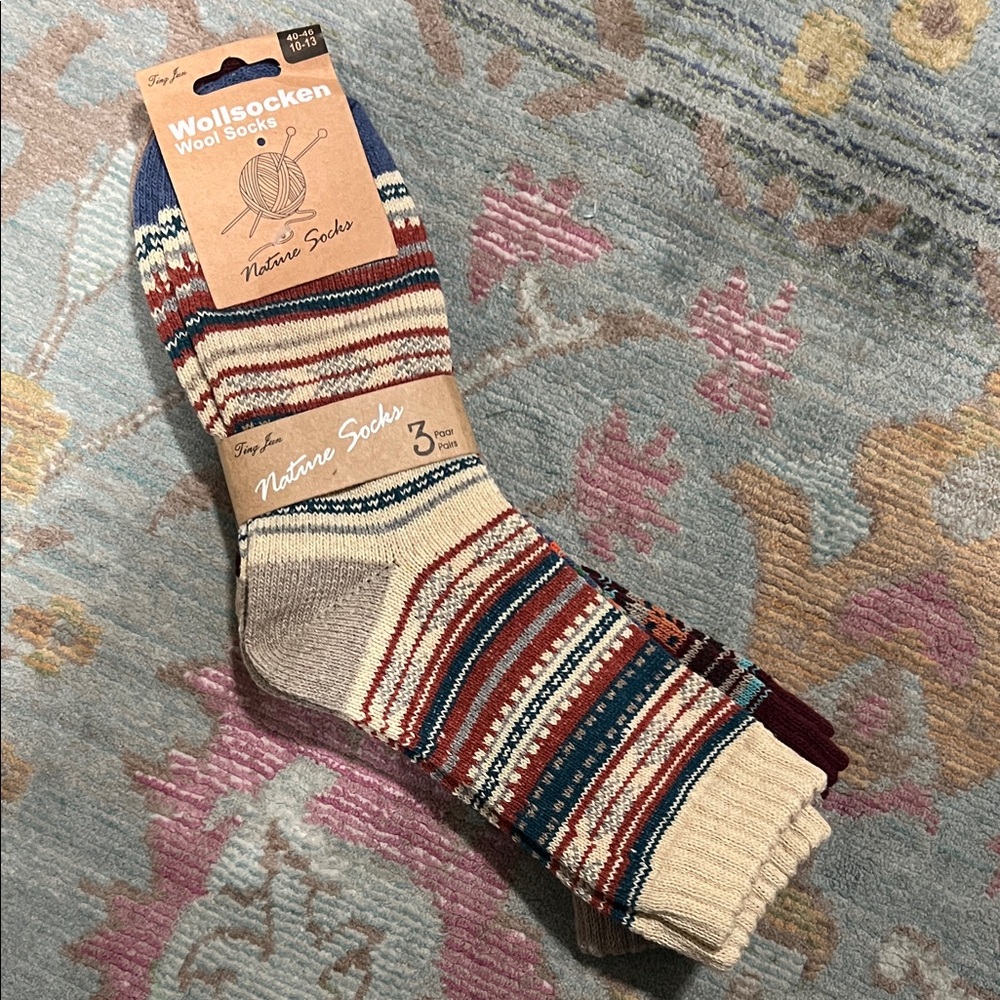 Ting Jun Wool Socks (3 pairs)